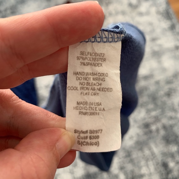 22nd Clothing Open Back Spring & Summer Top | Small | Blue - Picture 4 of 4